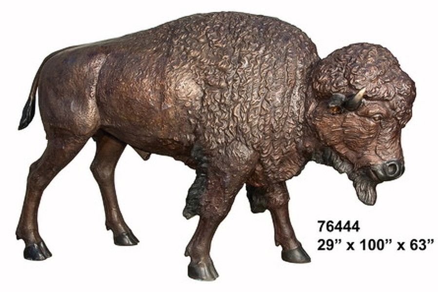 Bronze Bison Statues - AF 76444