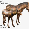 Bronze Zebra Statue