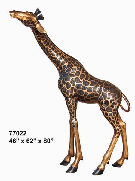 Bronze Giraffe Statues - AF 77022