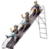 Bronze Children on Slide Statue