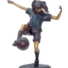 Bronze Boy Kicking Soccer Ball Statue