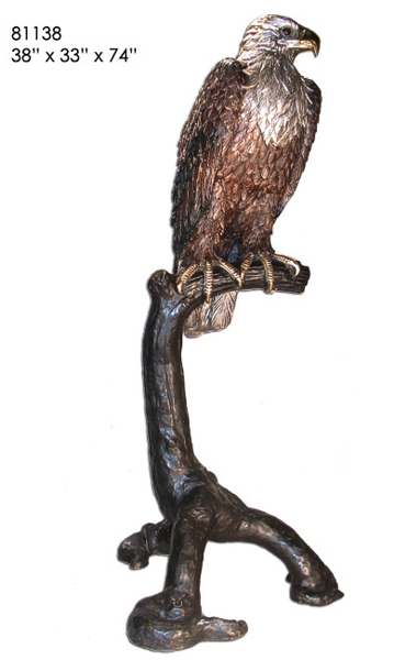Bronze Eagle School Mascot Statue - AF 81138