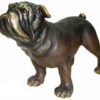 Bronze Girl, Dog Teddy Bear Statue