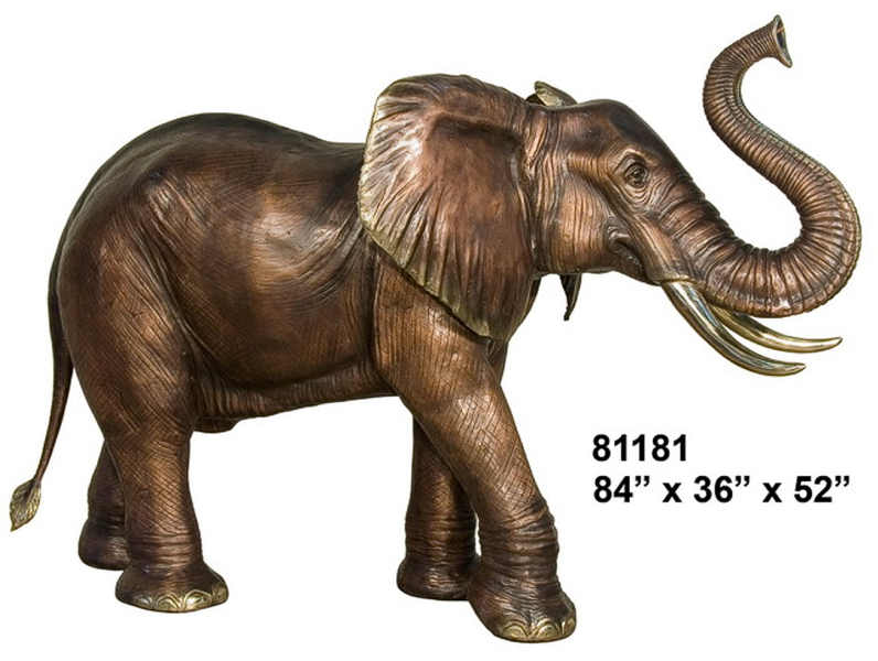 Bronze Elephant Statue - AF 81181