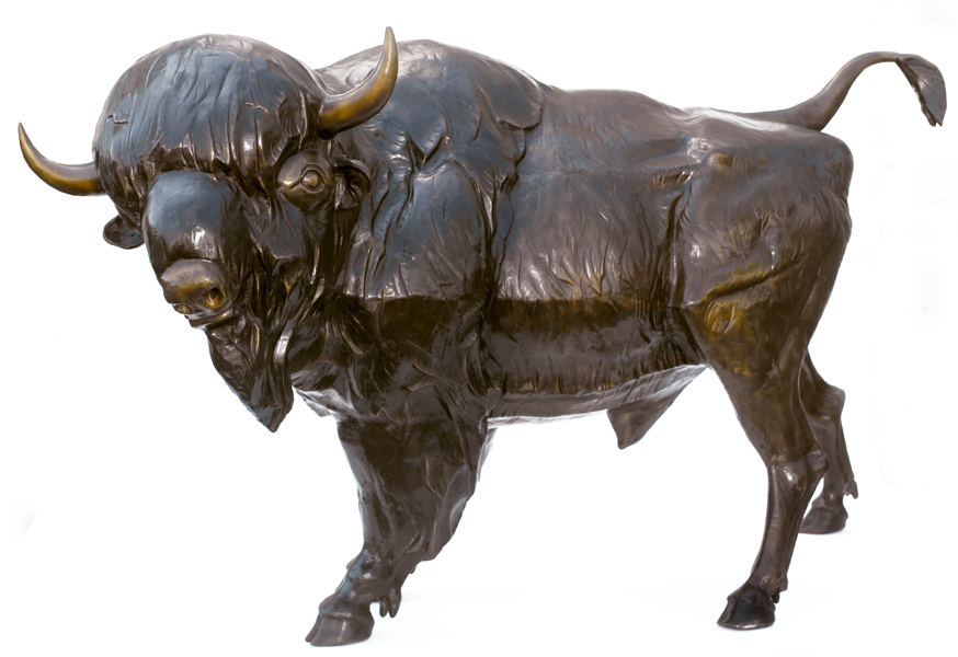 Bronze Bison Statue - ASB 818