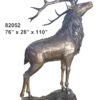 Life-Sized Bronze Elk Statue