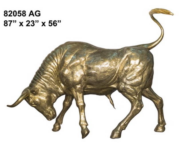 Bronze Bull Statue - AF 82058 AG