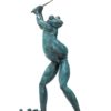 Bronze Frog Golfer Statue