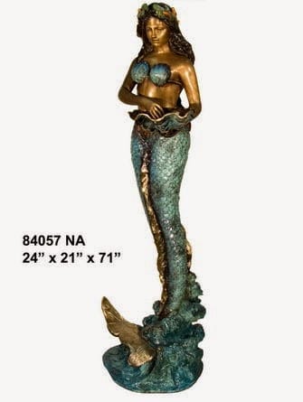 Bronze Mermaid Fountain - AF 84057NA