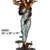 Bronze Lady Shell Fountain
