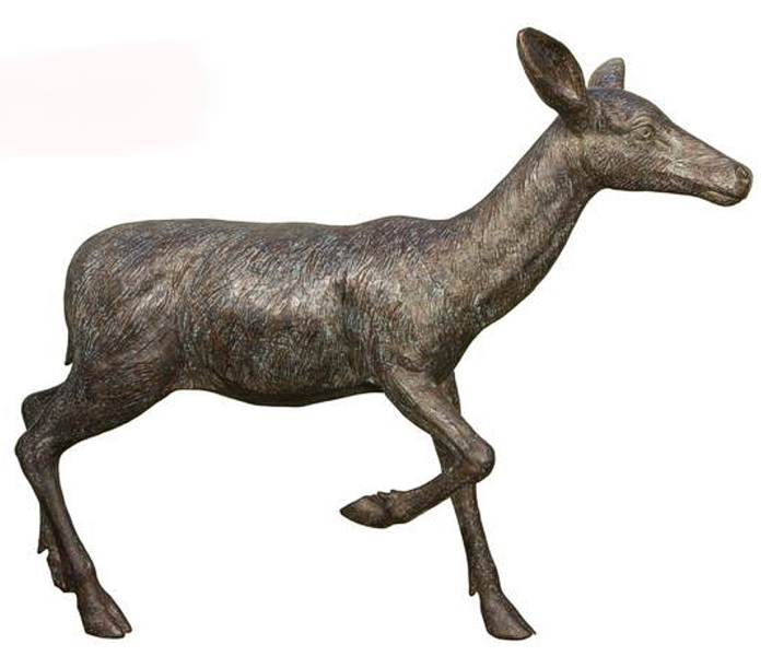 Bronze Doe Deer Statues
