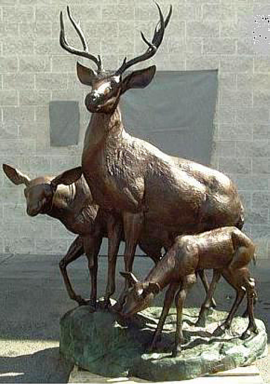 Bronze Elk Statues