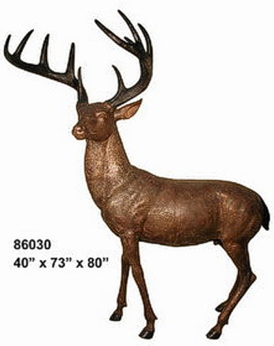 Bronze Deer Buck Statues - AF 86030B