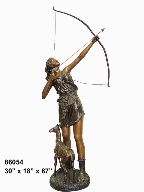 Bronze Diana Huntress Statue - AF 86054