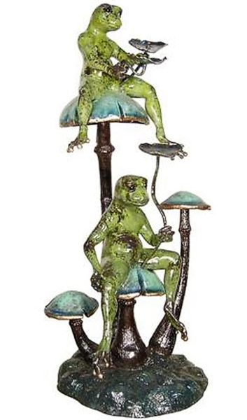 Bronze Frog Fountain Statue - AF 87102NA