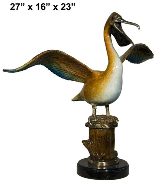 Bronze Pelican Statues - AF 88009NA