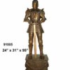 Bronze Knight School Mascot Statue