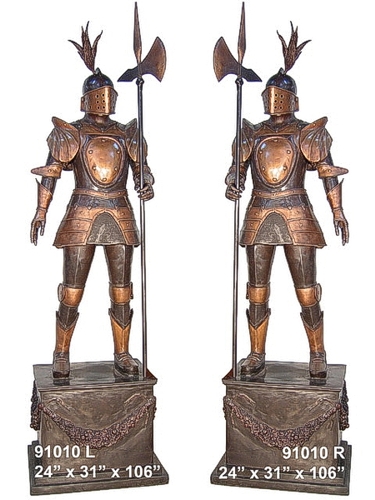 Bronze Knight Statue - AF 91010