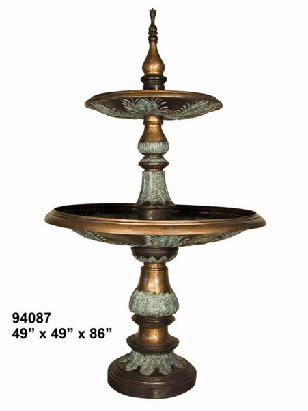 Bronze Tiered Bowl Fountain - AF 94087