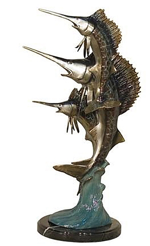 Bronze Swordfish Statue (2021 Price) - AF 94092NB
