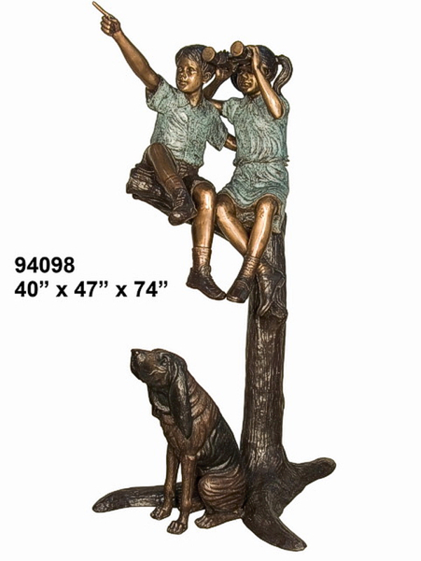 Bronze Children Statues - AF 94098