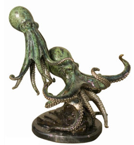 Bronze Octopus Statue