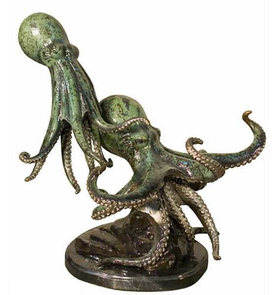 Bronze Octopus Statue - AF 94118NA