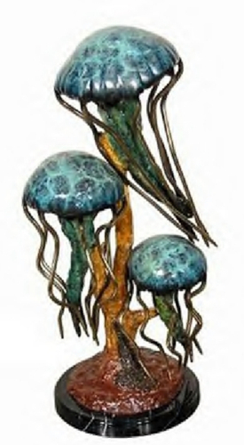 Bronze Jellyfish Statue - AF 94128NB