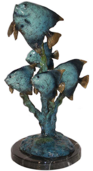 Bronze Cartoon Fish Statue - AF 94140NB