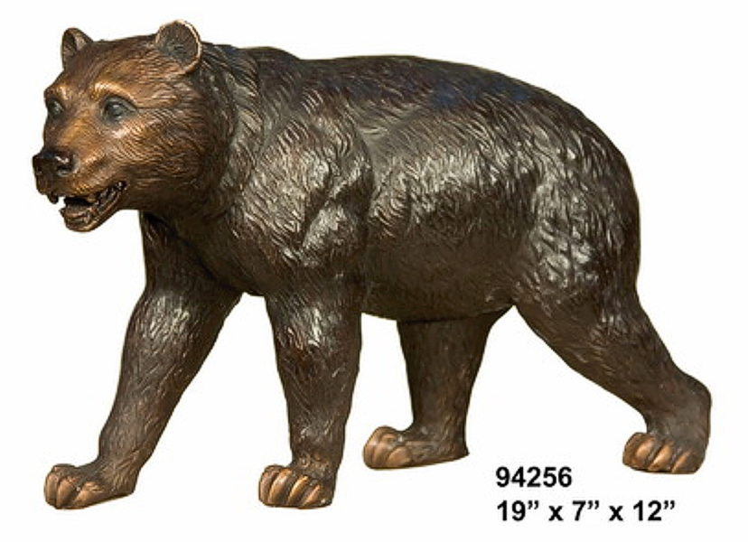 Bronze Bear Statue - AF 94256