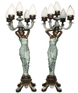 Bronze Torchiere Lamps