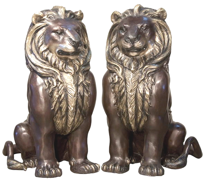 Bronze Lions Statues - AF 94400LR