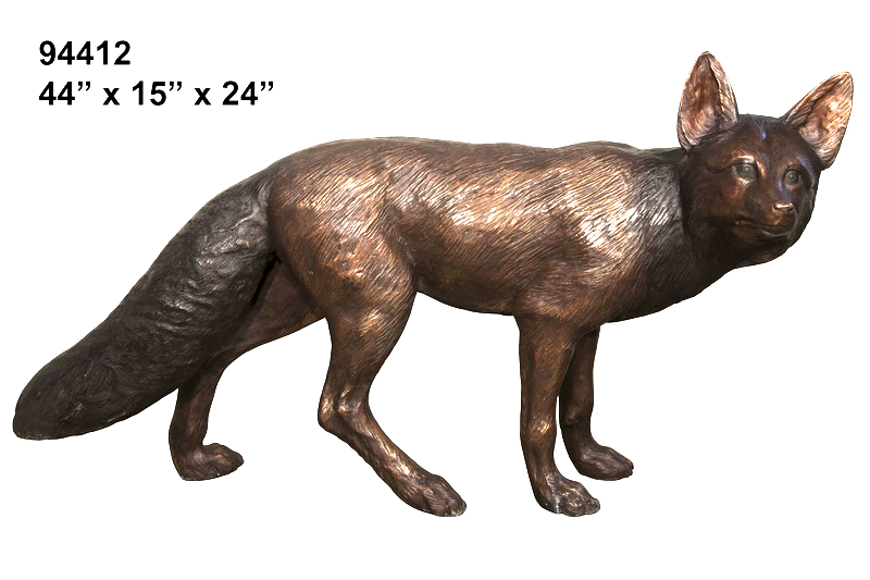 Bronze Fox Statue - AF 94412