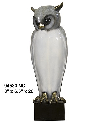 Bronze Owl School Mascot Statue - AF 94533NC