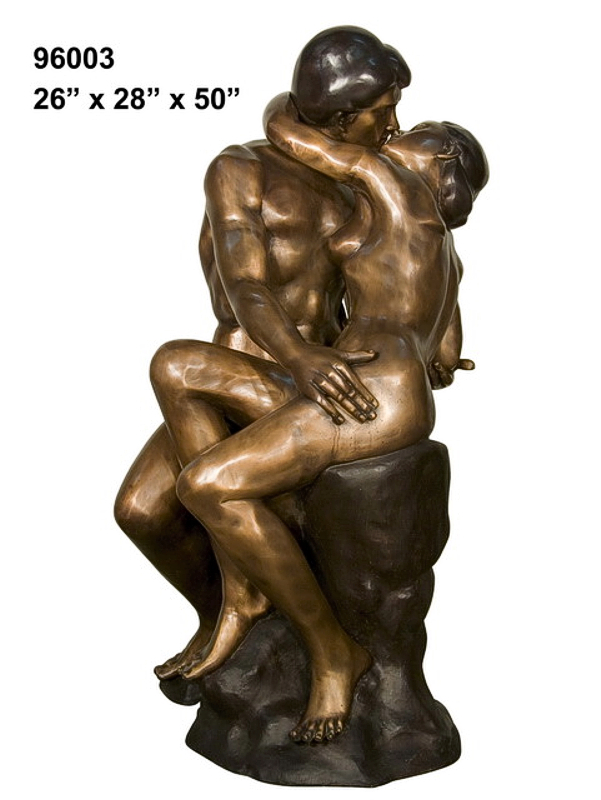Bronze Nude Lovers Statue