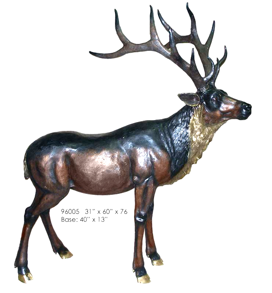 Bronze Deer Buck Statue - AF 96005