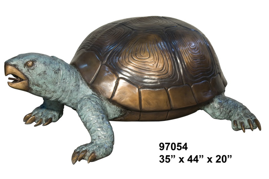 Bronze Turtle Fountain or Statue - AF 97054