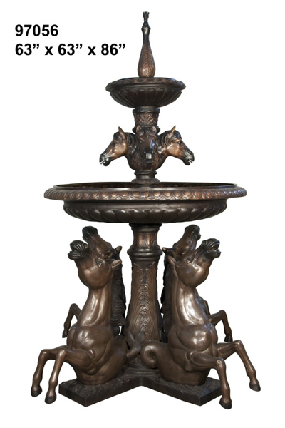Bronze Horse Fountain - AF 97056