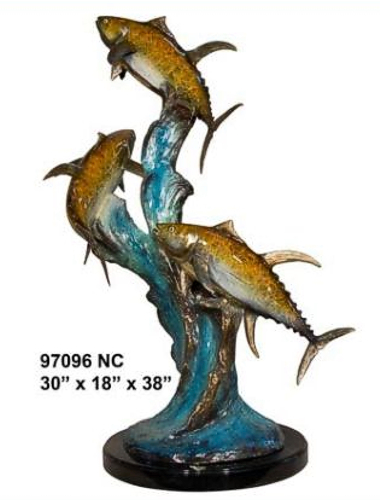 Bronze Tuna Fish Statue - AF 97096NB