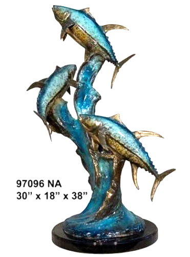 Bronze Tuna Fish Statue - AF 97096NA