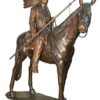 Bronze Indian Chief Horse Statue