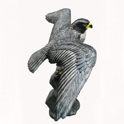 Bronze Falcon School Mascot Statue - DD A-153