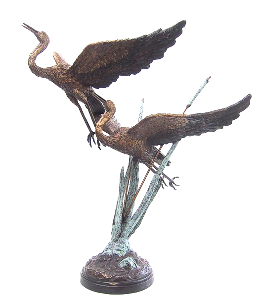 Bronze Egrets Fountains - DD A-164-F