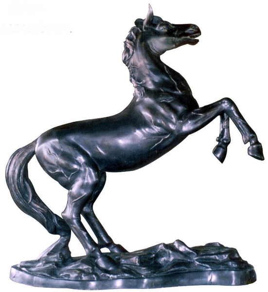 Bronze Rearing Horse Statue - DD A-179