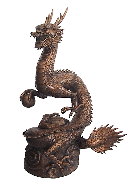Bronze Dragon Statue - DD A-191-S
