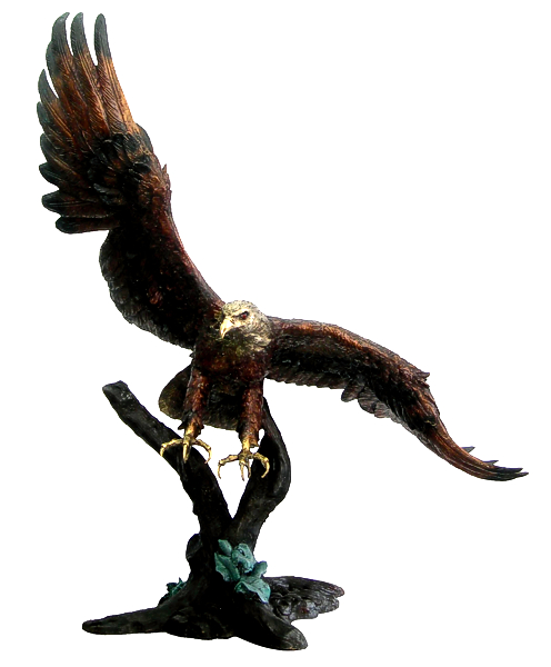 Majestic Bronze Eagle Statue - DD A-246