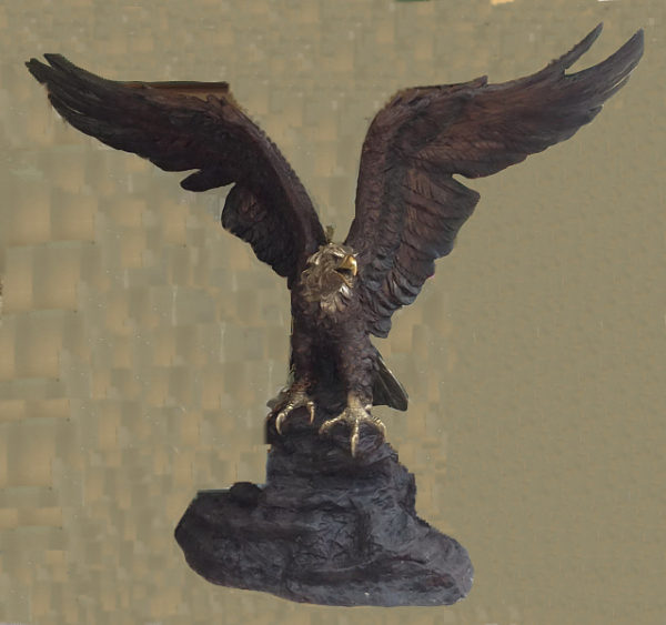 Huge Bronze Eagle on Rock Statue or Fountain (2021 Price)