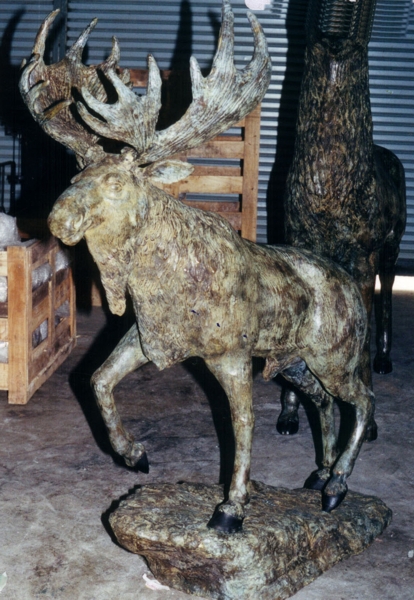 Bronze Moose Statue - DD A-285