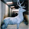 Bronze Life-Sized Fighting Buck Deer Statues