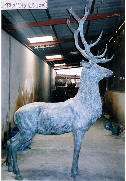 Bronze Deer Buck Statue - DD A-286